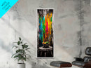 Abstract Expression, Colorful Art, Bold Palette, Framed Canvas Print, Modern Decor, Artistic Statement, Living Room Wall Art