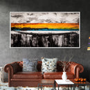 Dramatic Sunset, Abstract Horizon, Vibrant Colorful Art, Bold Nature Wall Art, Southwest Painting, Large Statement Art, Canvas Print