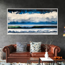 Ocean Waves, Abstract Seascape, Coastal Art, Large Wall Decor, Blue Wall Art, Modern Painting, Beach House, Canvas Print