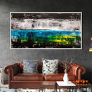 Abstract Ocean, Modern Art, Blue and Green, Coastal Canvas Print, Minimalist Waves, Contemporary Wall Art, Beach House Decor, Bold Art