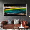 Geothermal Spring, Colorful Earth, Nature's Wonders, Canvas Print, Abstract Landscape Art, Modern Office Wall Decor, Vibrant Home Aesthetic