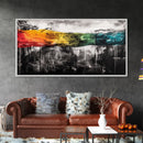 Abstract Expressionist Art, Dripping Paint Canvas, Minimalist Decor, Bold Contemporary Artwork, Modern Gallery Wall, Framed Canvas Print