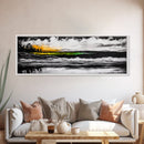 Mountain Reflection, Forest Lake, Scenic Landscape, Nature Canvas Print, Framed Canvas Print, Living Room Art, Wilderness Wall Art