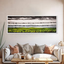 Barbed Wire Art, Rural Landscape Print, Farmhouse Wall Decor, Countryside Canvas Print, Rustic Living Room Art, Framed Canvas Print