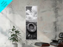 Tidepool Relic, Seaside Ruins, Moody Beach Scene, Framed Canvas Print, Coastal Bathroom Art, Ocean Inspired Decor, Surreal Photography