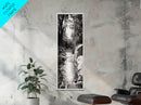 River Light Path, Black White Nature, Zen Landscape, Forest Photography, Canvas Print, Rustic Home Decor, Entryway Wall Art, Cabin Wall Art
