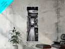 Surfboard Shop Hallway, Rustic Surf Decor, Beach Lifestyle Print, Framed Canvas Print, Man Cave Wall Art, Coastal Boho Vibes, Cabin Wall Art