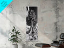 Majestic Tree, Nature Power, Earth Energy, Black White Art, Framed Canvas Print, Modern Rustic Decor, Cabin Wall Art, Tree Lover Gift