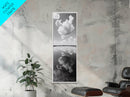 Cloud Reflections, Still Lake, Tranquil Waters, Sky Mirror Canvas Print, Minimalist Living Room Wall Art, Scandinavian Style Decor