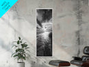 Sunset Shore, River Stream, Dramatic Sky, Framed Canvas Print, Nature Wall Art, Fall Landscape Decor, Tranquil Home Accent, Rustic Room Decor
