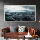 Volcanic Landscape, Geothermal Steam, Iceland Nature, Modern Decor, Framed Canvas Print, Minimalist Wall Art, Office Landscape Artwork