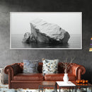 Iceberg Art, Arctic Calm, Winter Minimalism, Ocean Glacier Scene, Framed Canvas Print, Modern Wall Art, Minimalist Bedroom Decor