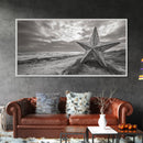 Beach Star, Weathered Wood, Coastal Symbol, Canvas Print, Rustic Seaside Wall Art, Fall Decor, Entryway Or Nautical Living Room Style