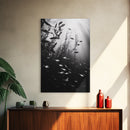 Kelp Forest Depth, Underwater Fish Scene, Ocean Life, Canvas Print, Marine Wall Art, Coastal Decor, Moody Nature Photography, Bathroom Art