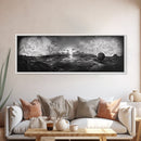 World Map, Globe Horizon, Explorer’s Dream, Canvas Print, Travel Wall Art, Surreal Photography, Study Room Adventure Decor