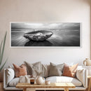 Seashell Closeup, Beach Photography, Ocean Minimalism, Canvas Print, Bathroom Wall Art, Coastal Modern Decor, Nautical Neutral Art
