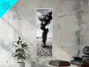 Smoke Storm, Desert Vortex, Abstract Motion, Surreal Art, Framed Canvas Print, Black and White Wall Art, Modern Office Decor, Dark Aesthetic
