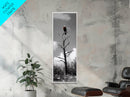 Lone Eagle, Tree Perch, Wild Raptor, Fierce Freedom, Canvas Print, Rustic Wildlife Wall Art, Cabin Lodge Decor, Dramatic Nature Scene