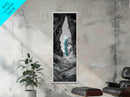 Ice Cave, Blue Glacier, Arctic Escape, Frozen Wonder, Framed Canvas Print, Winter Wall Art, Nature Lover Gift, Bedroom Photography Art