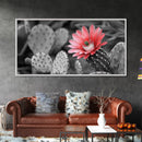 Pink Cactus Bloom, Desert Flower Closeup, Botanical Art, Canvas Print, Southwest Decor, Kitchen Wall Art, Nature Photography Print
