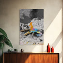 Psychedelic Fire, Abstract Flame, Desert Art, Canvas Print, Surreal Wall Decor, Boho Style, Dorm Wall Art, Trippy Nature Art