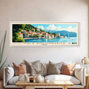 Mala Kolombarica, Croatia Panoramic Beach Print, Vacation Gift, Croatia Wall Art, Beach Painting, Beach Decor, Beach Painting