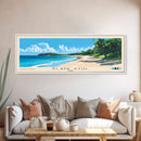 Playa Azul, Cuba Panoramic Print, Vacation Gift, Cuba Wall Art, Vacation Wall Art, Vacatation Memories, Beach Decor, Beach Or Lakehouse Art