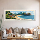 Trinidad Island, Brazil Panoramic Print, Vacation Gift, Brazil Wall Art, Beach Painting, Beach Decor, Large Wall Art, Wood Frame Art