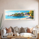 Tromelin Island, France Panoramic Beach Print, Vacation Gift, France Wall Art, Framed Canvas Print, Framed Beach Painting