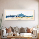 Rangitoto Island, New Zealand Watercolor Beach Print, Vacation Gift, New Zealand Wall Art, Beach Painting, Beach Decor, Beach Painting