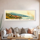 San Pietro Island, Italy Watercolor Print, Vacation Gift, Italy Wall Art, Beach Painting, Beach Decor, Large Wall Art, Wood Frame Art
