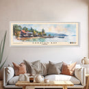 Saracen Bay, Cambodia Watercolor Print, Vacation Gift, Cambodia Wall Art, Beach Painting, Beach Decor, Large Wall Art, Wood Frame Art