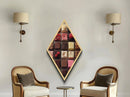 Funky Kitchen Decor, Chocolate Photography Style Print, Diamond Shaped Art, Canvas Embossed Art, Kitchen Wall Art
