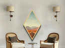 Endless Desert Highway – Canvas Embossed Print Road Trip Diamond Wall Decor, Minimal Landscape, Americana Art, Open Road Wanderlust