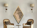 Los Angeles Diamond Shaped Travel Poster, Custom Diamond Shaped Wall Art, City Map Canvas