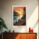 Izmit Turkey Urban Landscape, Framed Canvas Print, Travel Poster, Contemporary Wall Art, Bedroom Decor, Vibrant Cityscape, Home Office Decoration