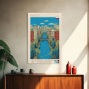 Ivanovo Russia Travel Poster Framed Canvas Print, Midcentury Modern Art, Pop Art Wall Decor, Home Decor, Vacation Gift, Office Art