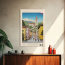 Martin Slovakia Travel Poster Framed Canvas Print, Midcentury Modern Art, Pop Art Wall Decor, Scenic Wall Art, Living Room Decoration, Office Art