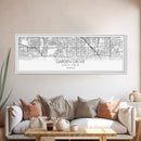 Panoramic Garden Grove City Map, California Art, Map Print, Minimalist Wall Art, Canvas Art, Housewarming Gift, Street Map Art, Closing Gift