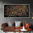 Large Original Abstract Painting Print For Living Room Jackson Pollock inspired Style Art Modern Pollock Style Splatter & Dripping Painting