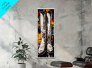 Black and White Cowboy Boots Framed Canvas Print, Rustic Wall Art, Western Art, Moody Art, Vintage Horse Art, Extra Wide Art