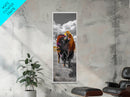 Vibrant Western Bison Framed Canvas Print | Rustic Wildlife Art | Moody Southwest Wall Art | Farmhouse Decor | Nature Art | Gift Idea