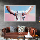 Bull Skull, Skull Art, Rustic Wall Art, Wabi Sabi Art, Southwest Wall Art, Long Narrow Wall Art, Canvas Print, Farmhouse Art, Extra Wide Art