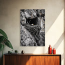 Bald eagle, wildlife art, bird wall art, framed canvas print, nature decor, mountain painting, eagle nest, rustic wall art, cabin decor