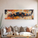 Wabi Sabi Wall Art, Framed Canvas Print, Rustic Decor, Extra Wide Art, Moody Art, Living Room Art, Above Bed Art, Minimalist Painting