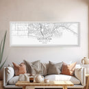 Panoramic Santa Rosa City Map, California Art, Map Print, Minimalist Wall Art, Canvas Art, Housewarming Gift, Street Map Art, Closing Gift