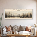Jasper National Park Travel Print Wall Art, Travel Poster Print, Retro Style COUNTRY Home Decor, Wall Hanging, Travel Gift Idea, Unique Metal Art