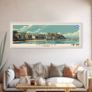 Aberdeen, Scotland Panoramic Canvas Print, Aberdeen, Scotland Painting, Scotland Art, Aberdeen Travel Poster, Travel Art, Vacation Gift