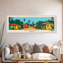 Kousseri, Cameroon Panoramic Canvas Print, Kousseri, Cameroon Painting, Cameroon Art, Kousseri Travel Poster, Travel Art, Housewarming Gift