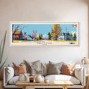Milton, Canada Panoramic Canvas Print, Milton, Canada Painting, Canada Art, Milton Travel Poster, Travel Art, Living Room Painting